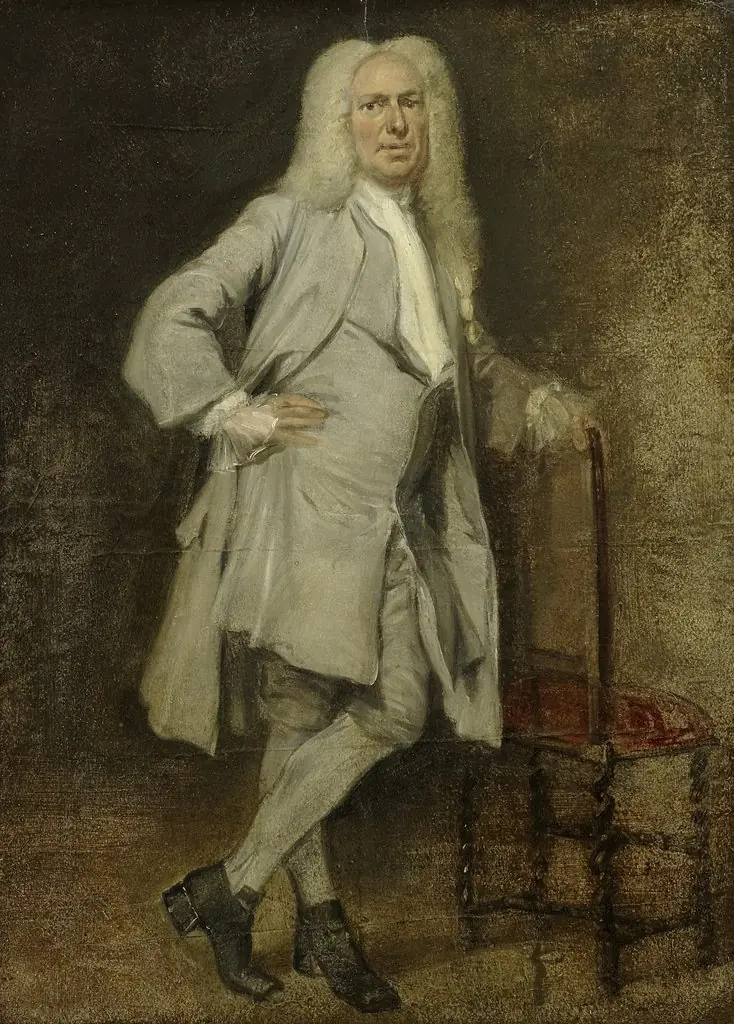 Portrait of Jan Lepeltak, Timber Merchant in Amsterdam, Regent of the Aalmoezeniersweeshuis Orphanage, by Cornelis Troost, oil, 1728