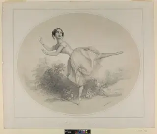Melle O. Priora, by Léon Nöel, 1851