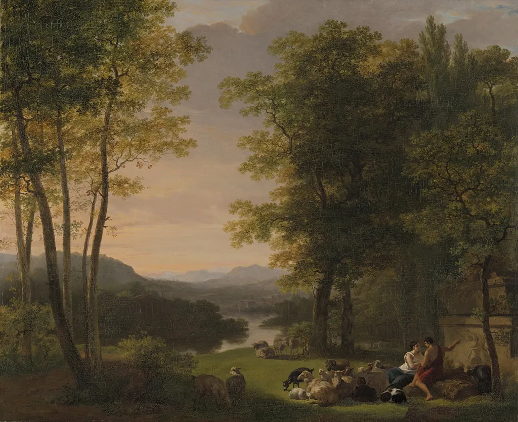 Arcadian Landscape, by Jan Willem Pieneman, oil, 1813