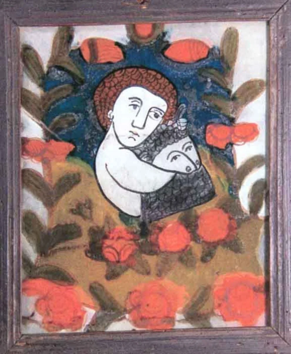 Sfântul Ioan cu mielul, detail