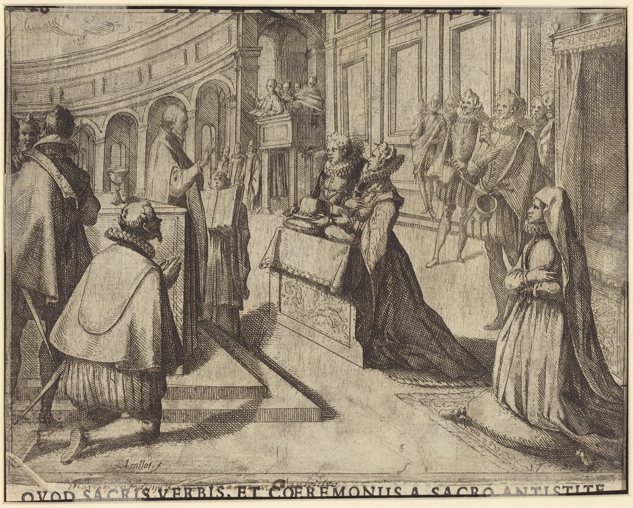 Marriage of Margaret of Austria and Philip III [verso], detail