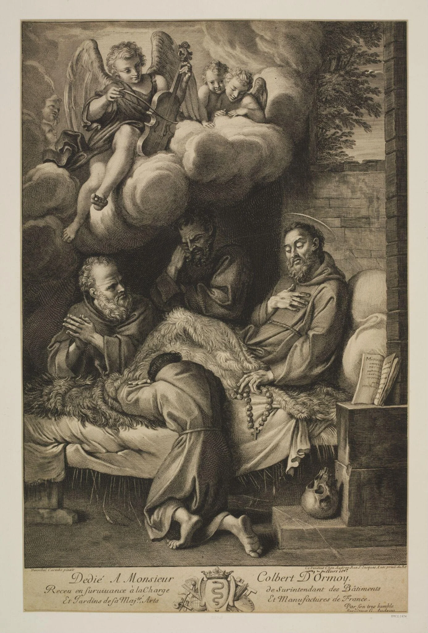 Death of St. Francis, detail
