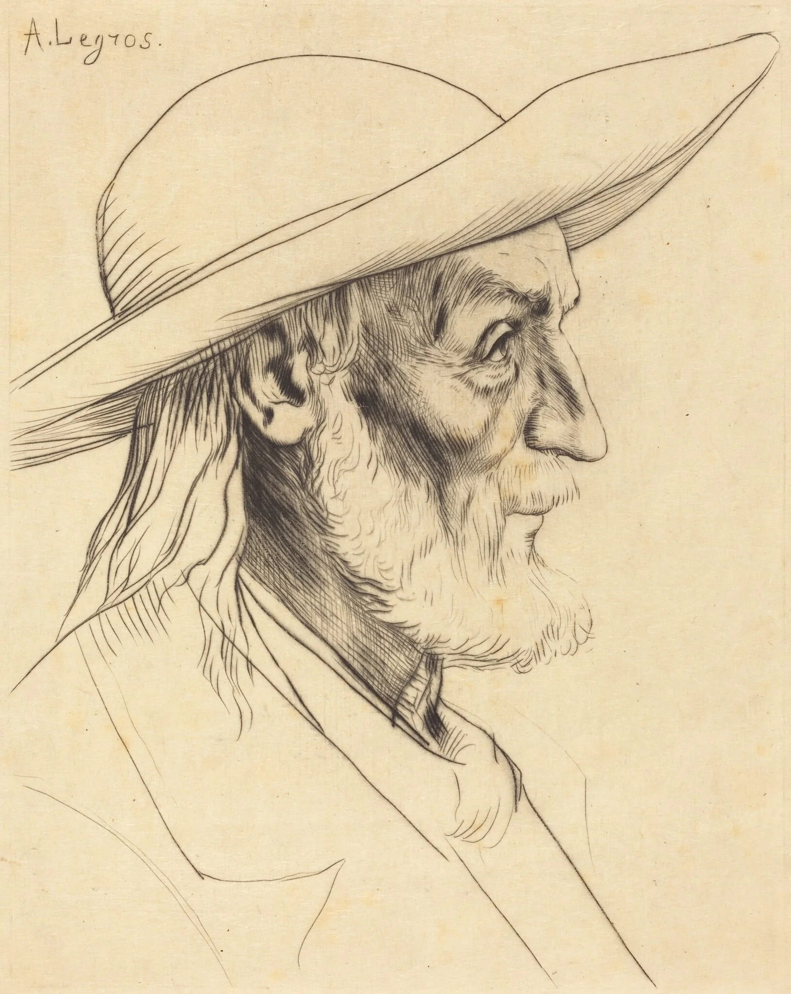 Breton Peasant (Paysan breton), detail