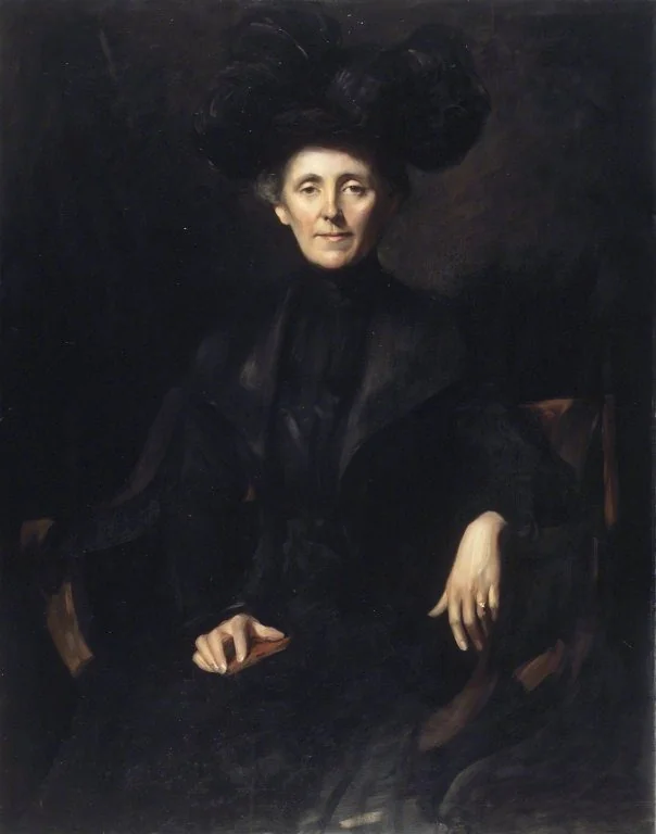 Lady in Black, detail