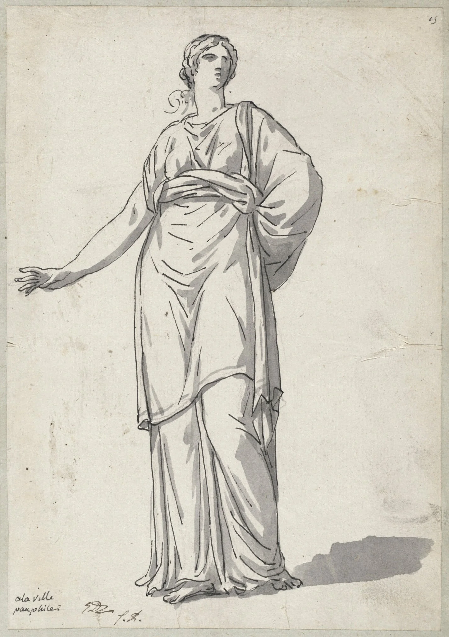 Woman from the Villa Pamphili, detail
