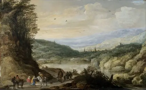 Landscape, by Joos de Momper, II, unspecified, 1612