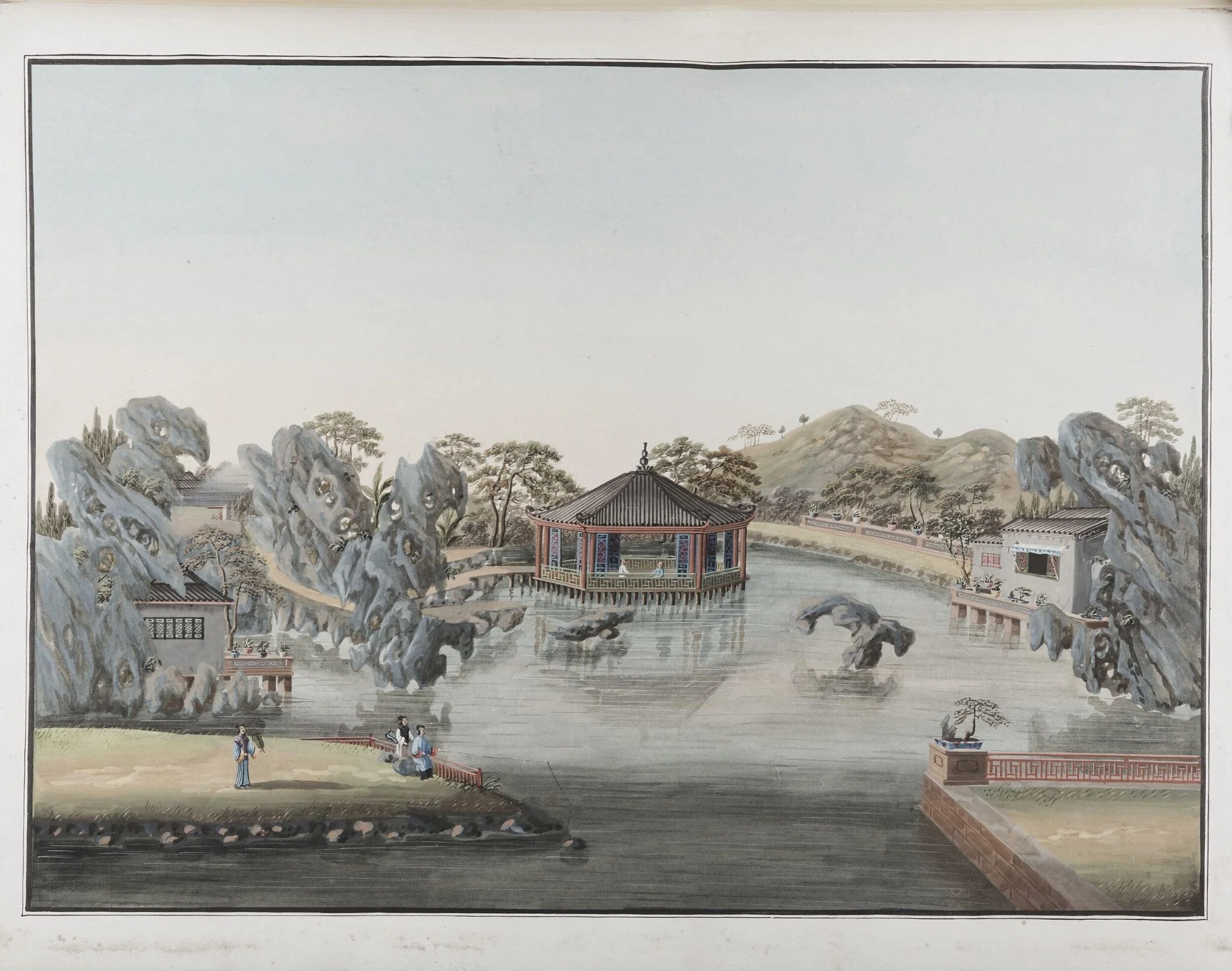 Garden Scene, detail