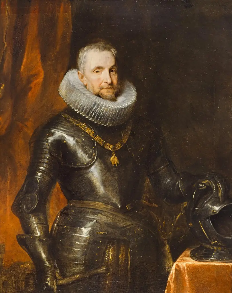 Portrait of Marchese Ambrogio Spinola (1569 - 1630), by Anthony van Dyck, oil, 1627