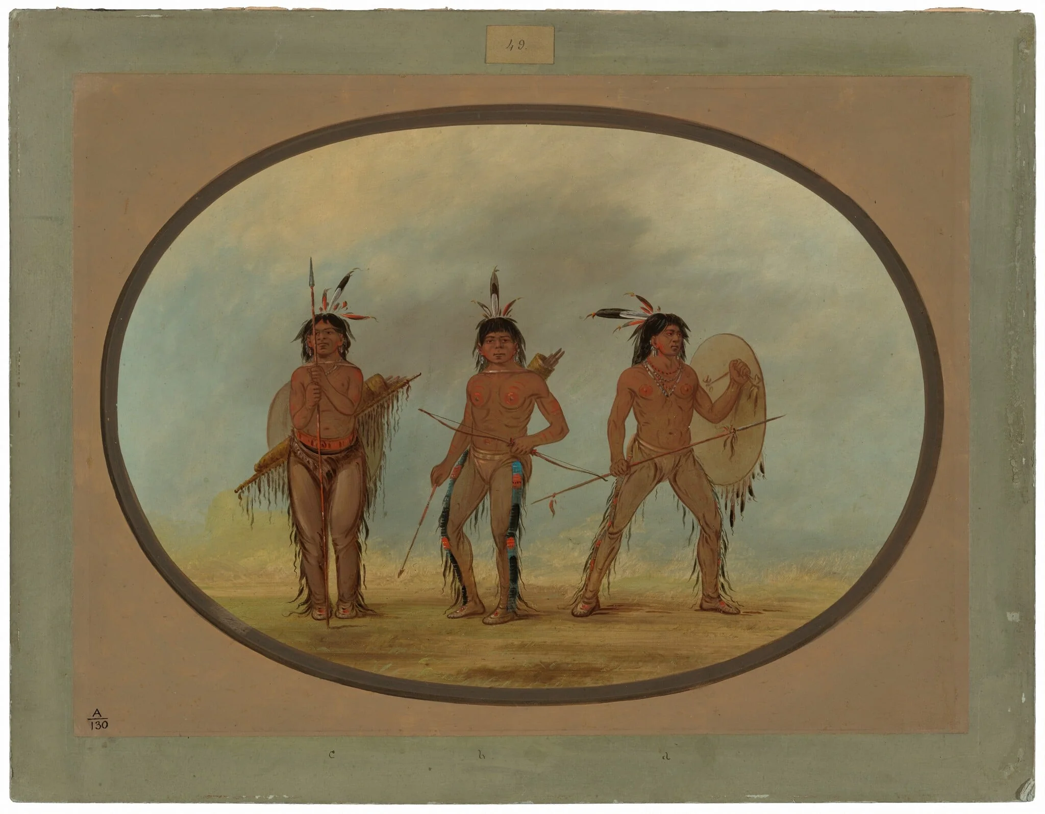 Three Cheyenne Warriors, detail
