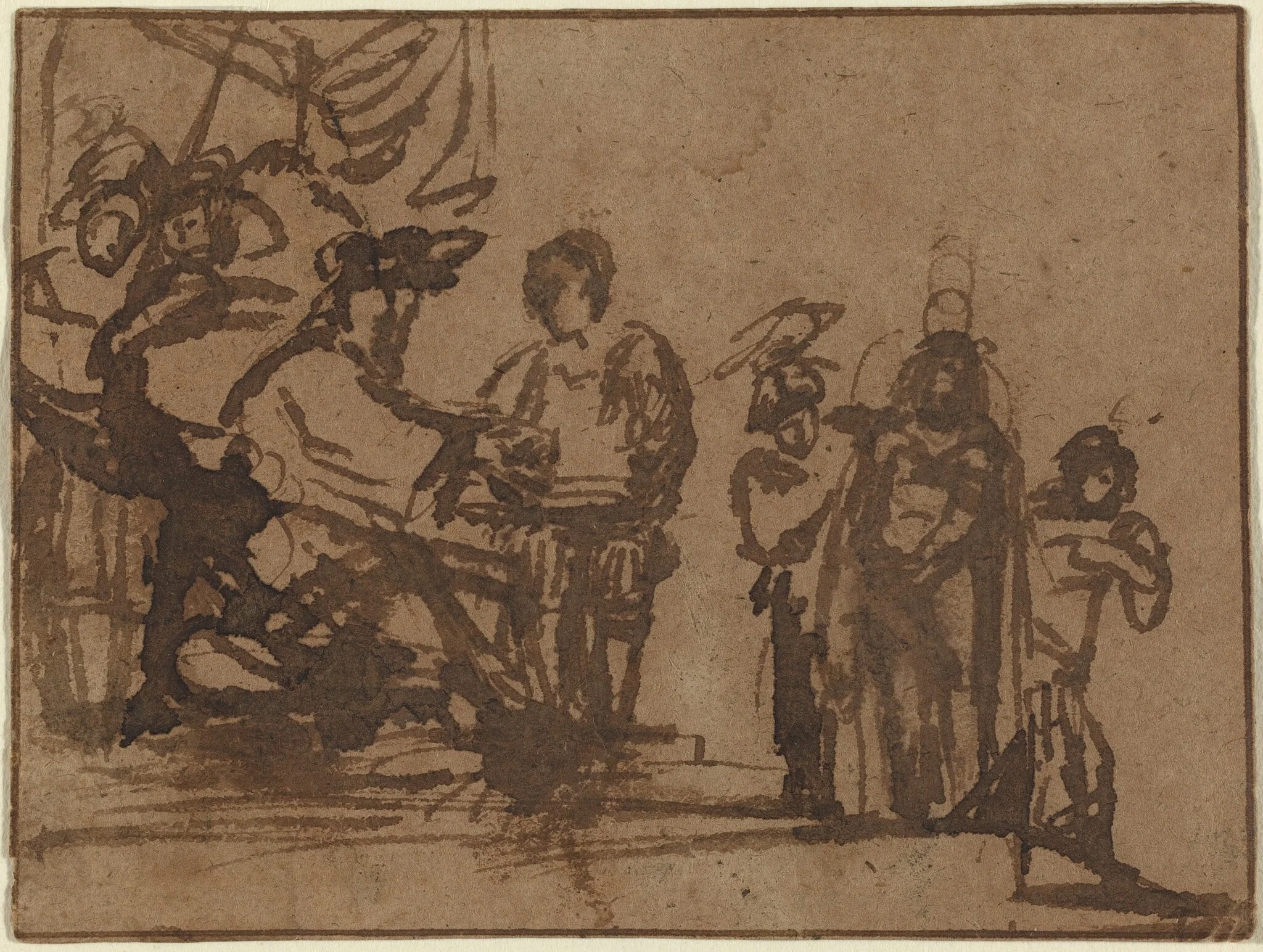 Christ before Pilate, detail