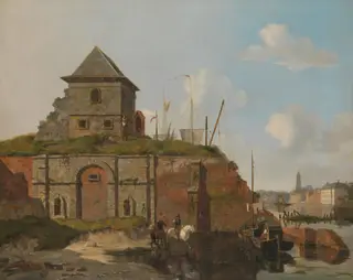 City Wall with Gunpowder Magazine, by Carel Jacobus Behr, unspecified, 1830