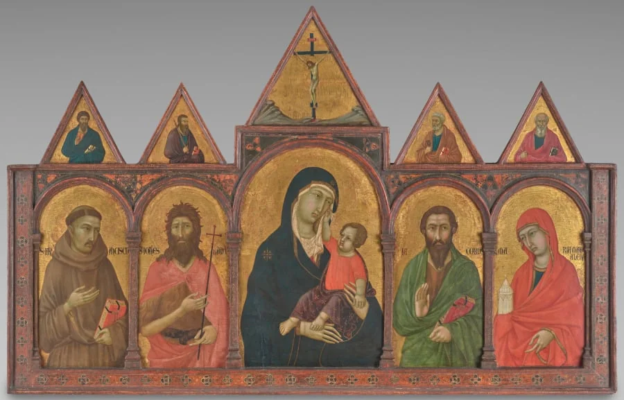 Virgin and Child with Saints, detail