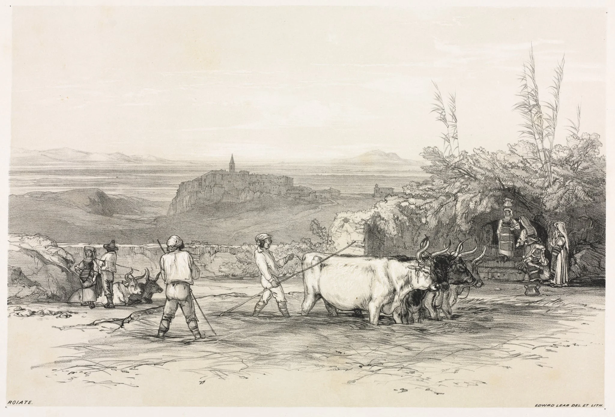 Views in Rome and Its Environs: Roiate, detail