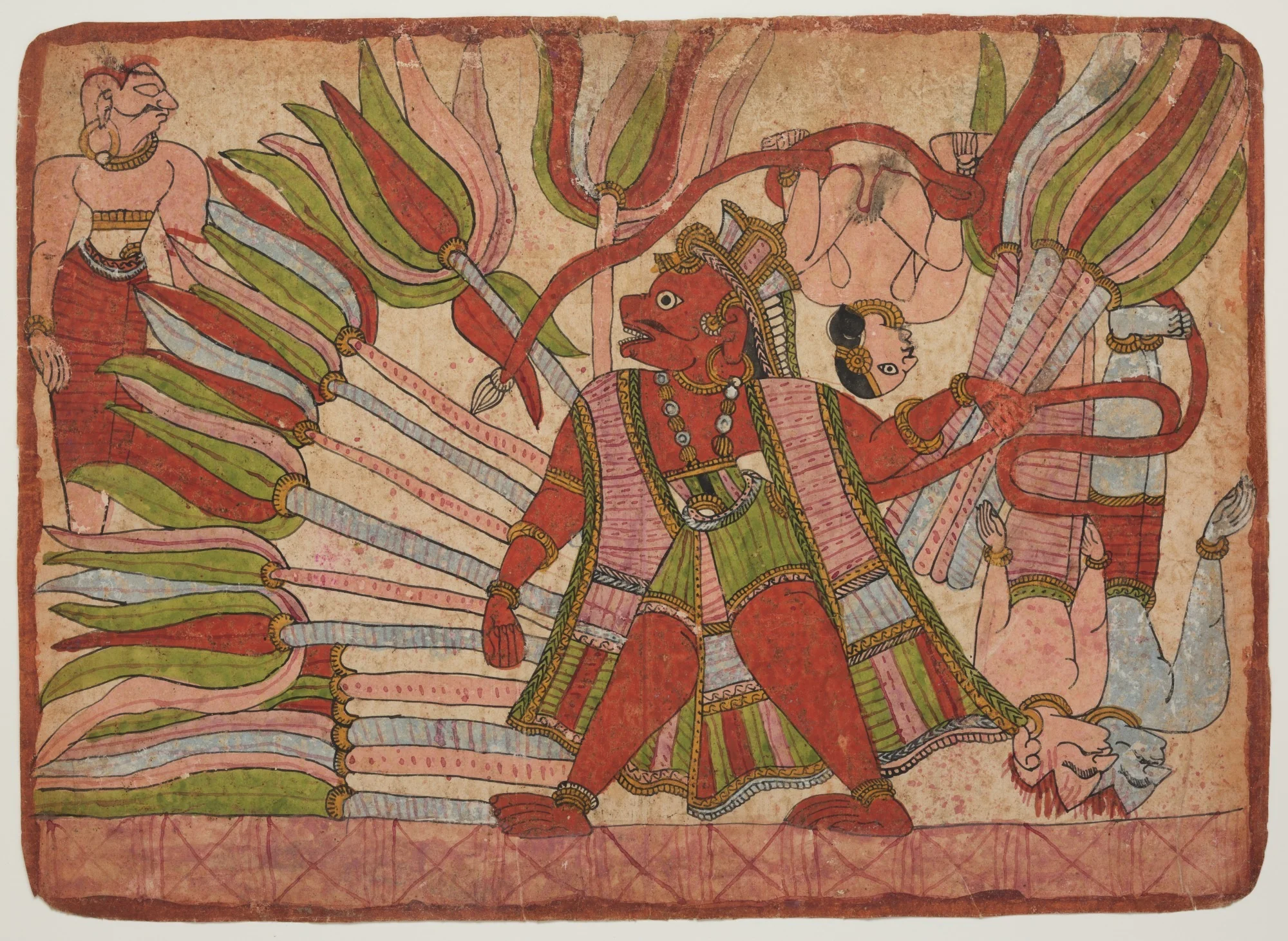 Scene from the Ramayana, detail