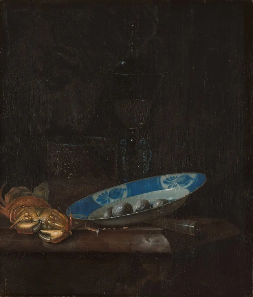 Still life, by Pieter Gallis, oil, 1667