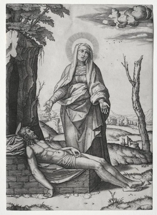 The Pietà, detail