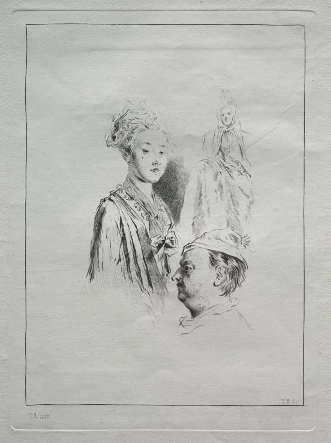 Study of Heads, detail