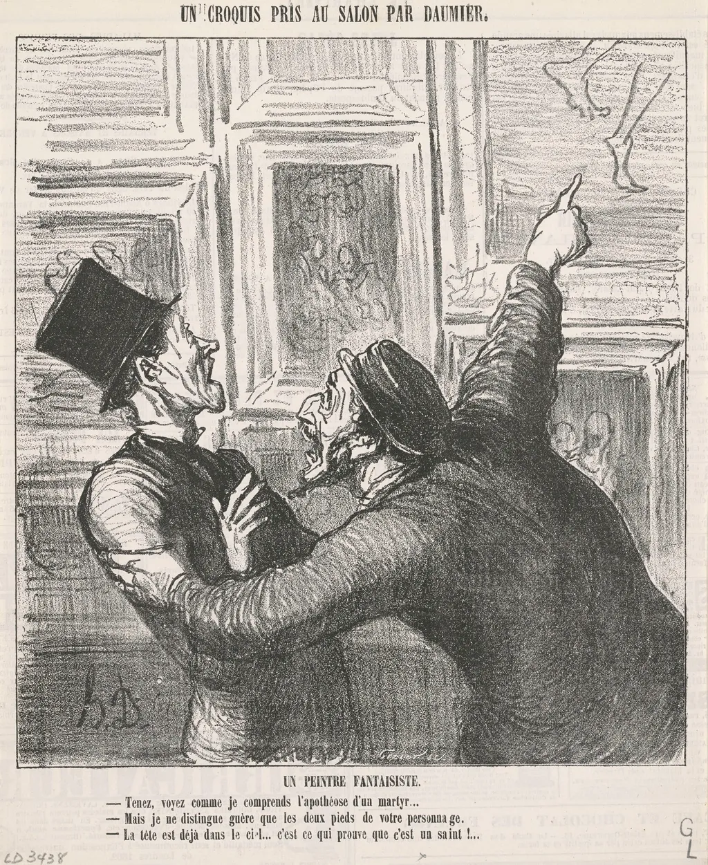 Un peintre fantaisiste, by Honoré Daumier, ink, 1865