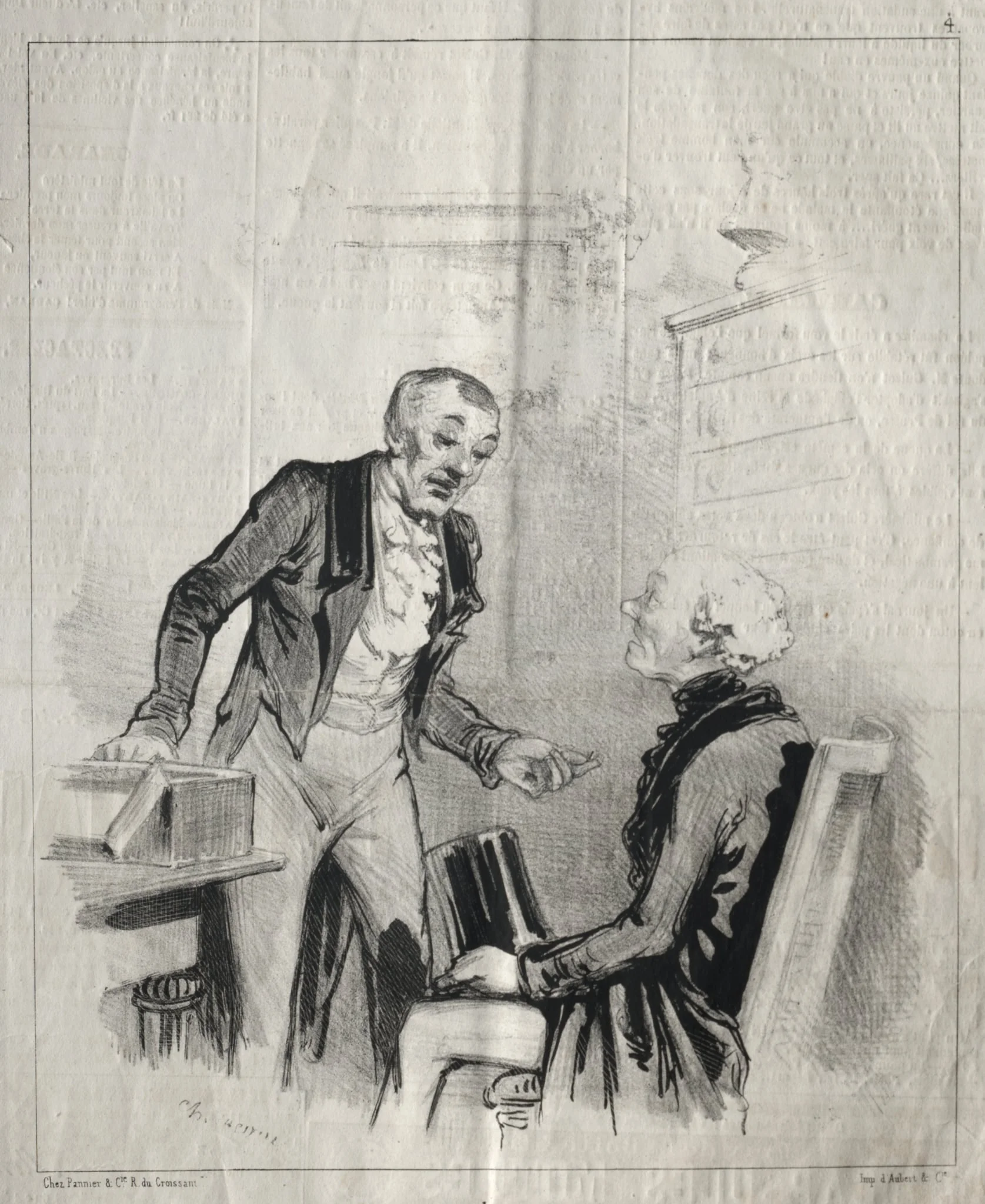 Les Malades et les medicins: No. 4, Lew Homéopathes, detail