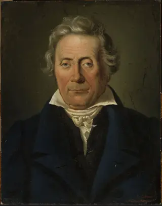 Portrait of Nicolas Demimuid, by Piotr Le Brun, oil, 1850