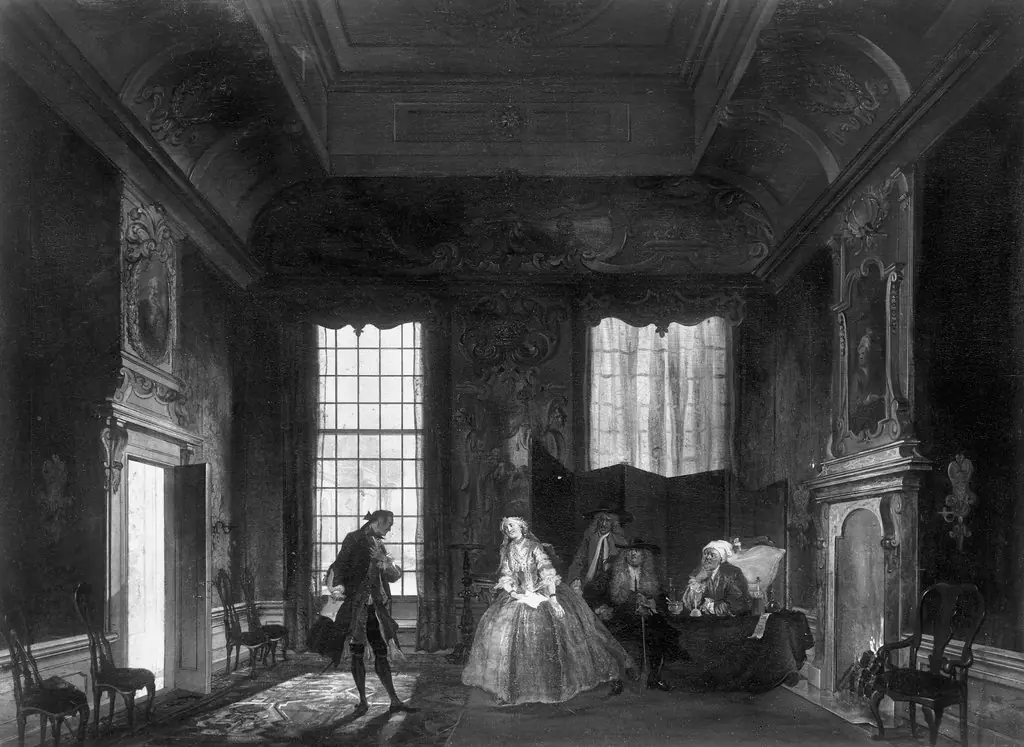 Scene from Molière's "Imaginary Sick" (2nd act, 4th scene), by Cornelis Troost, unspecified, 1733