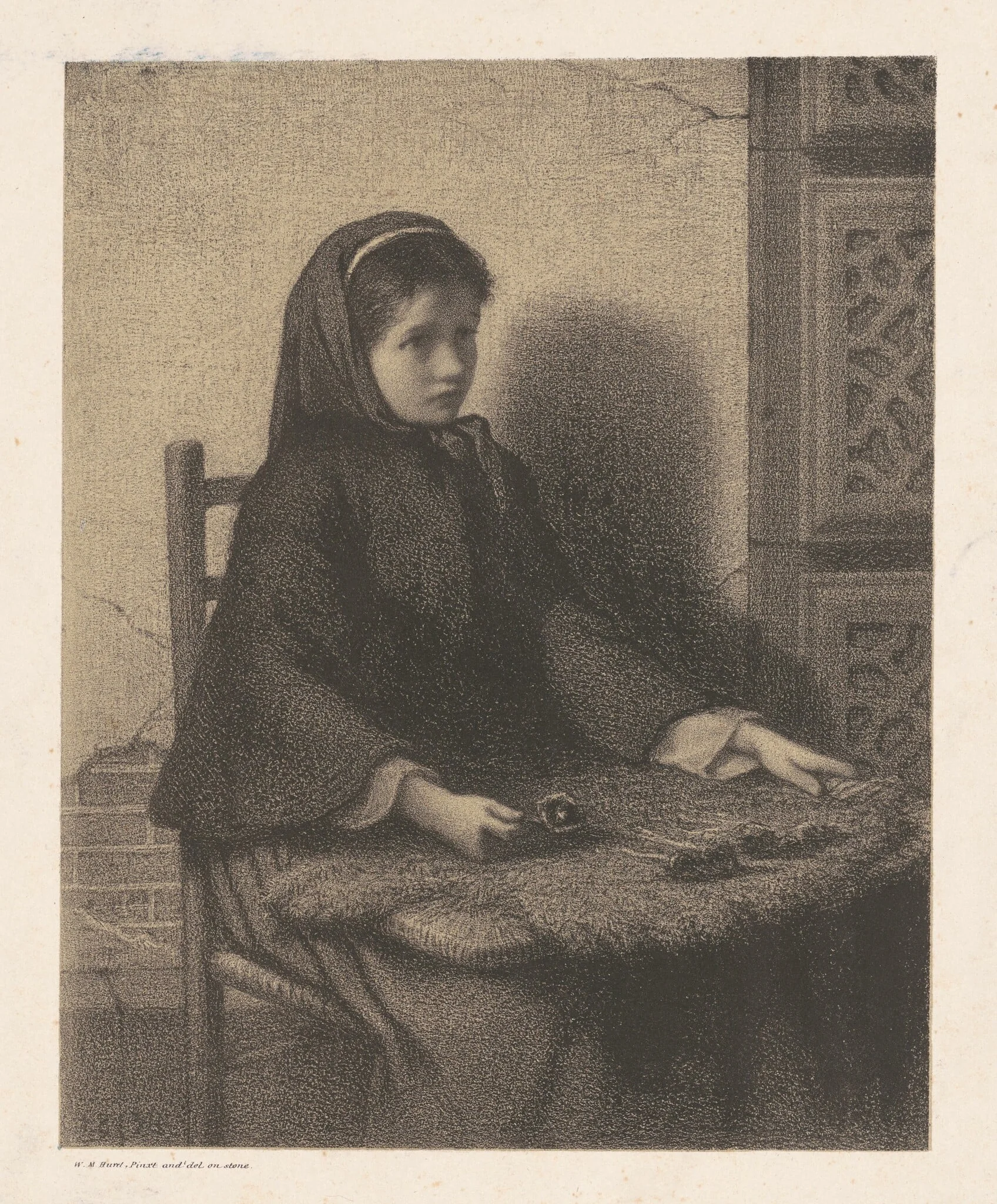 Violet Girl, detail