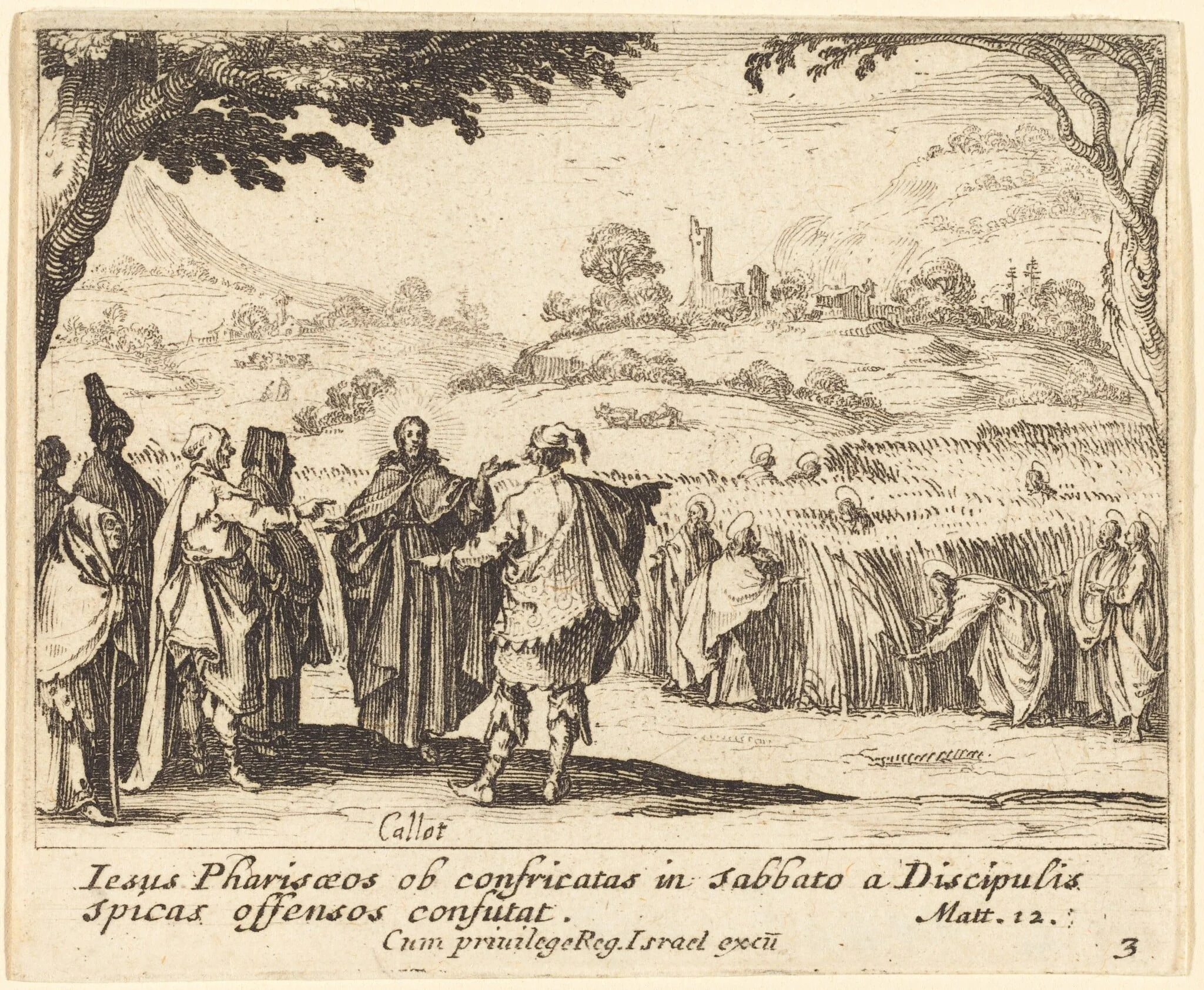 Jesus with the Pharisees, detail
