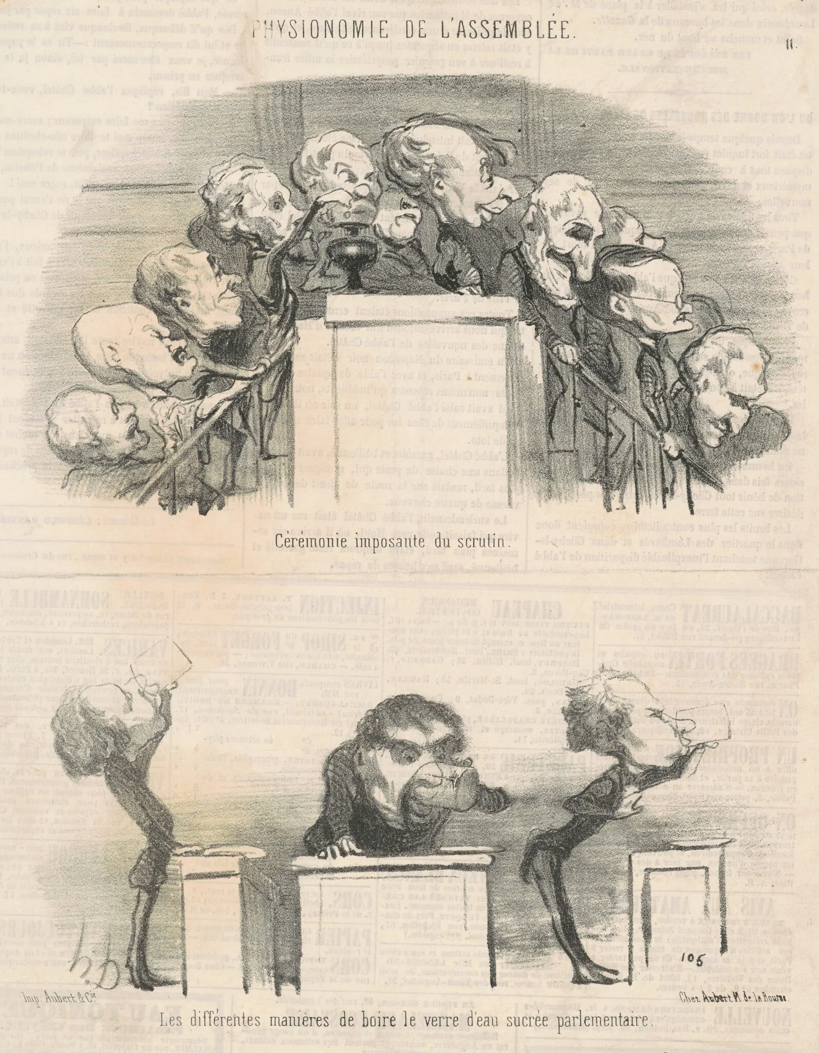 Cérémonie imposante du scrutin, detail