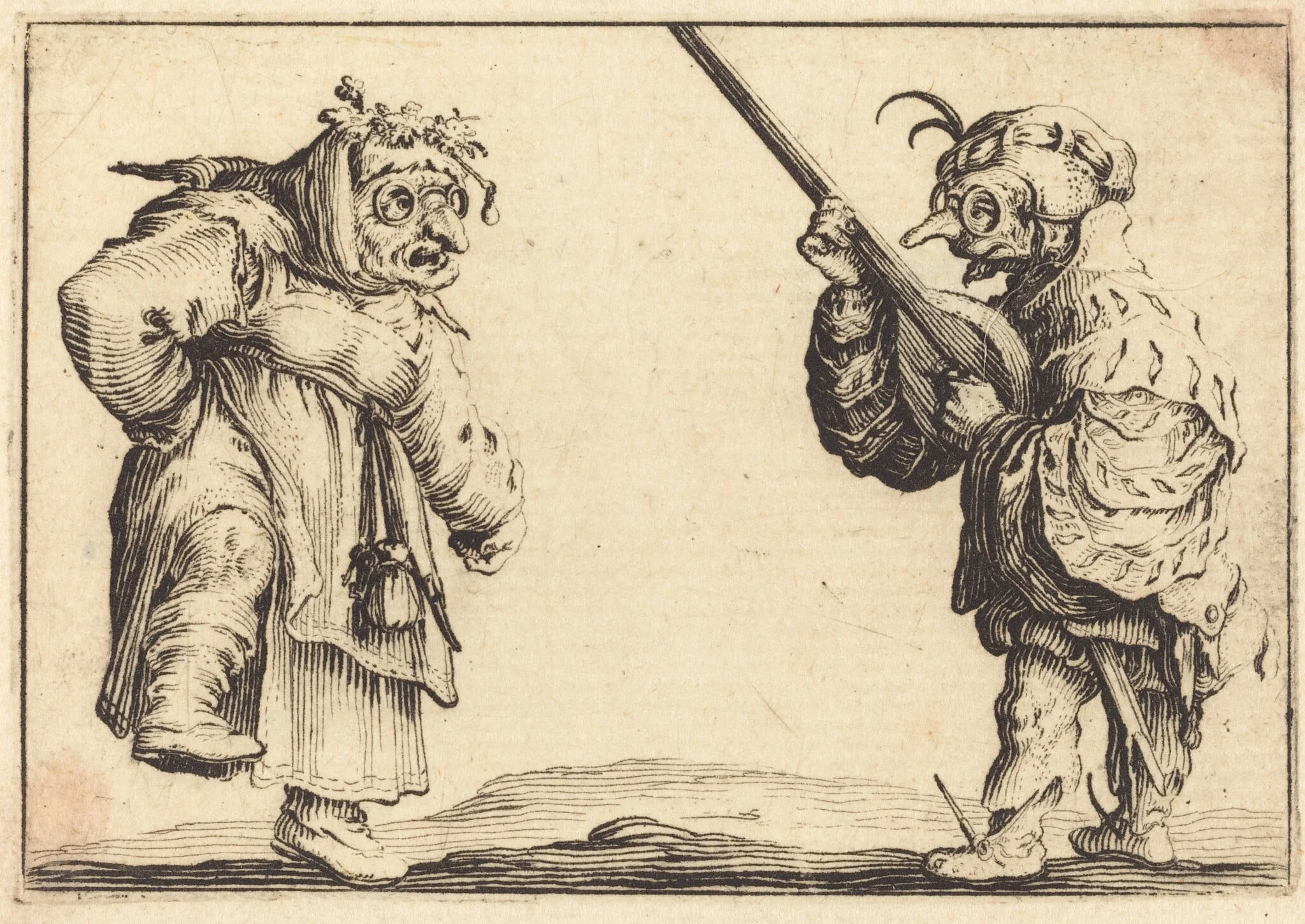 Dancers with Lute, detail