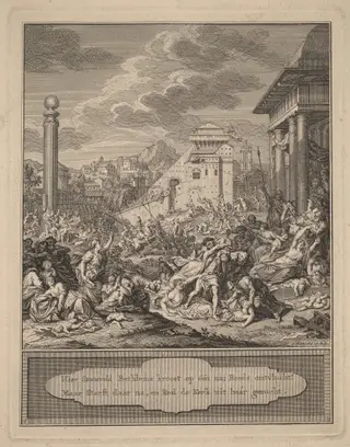 Massacre of the Innocents, by Simon Fokke, ink, 1715