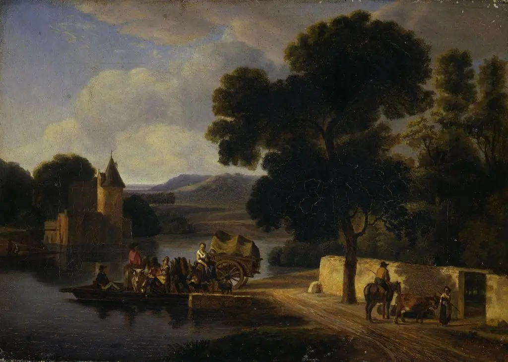 Italian Landscape, by Vasilij Raev, oil, 1849