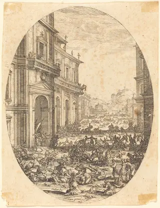 The Massacre of the Innocents, by Jacques Callot, ink, 1619
