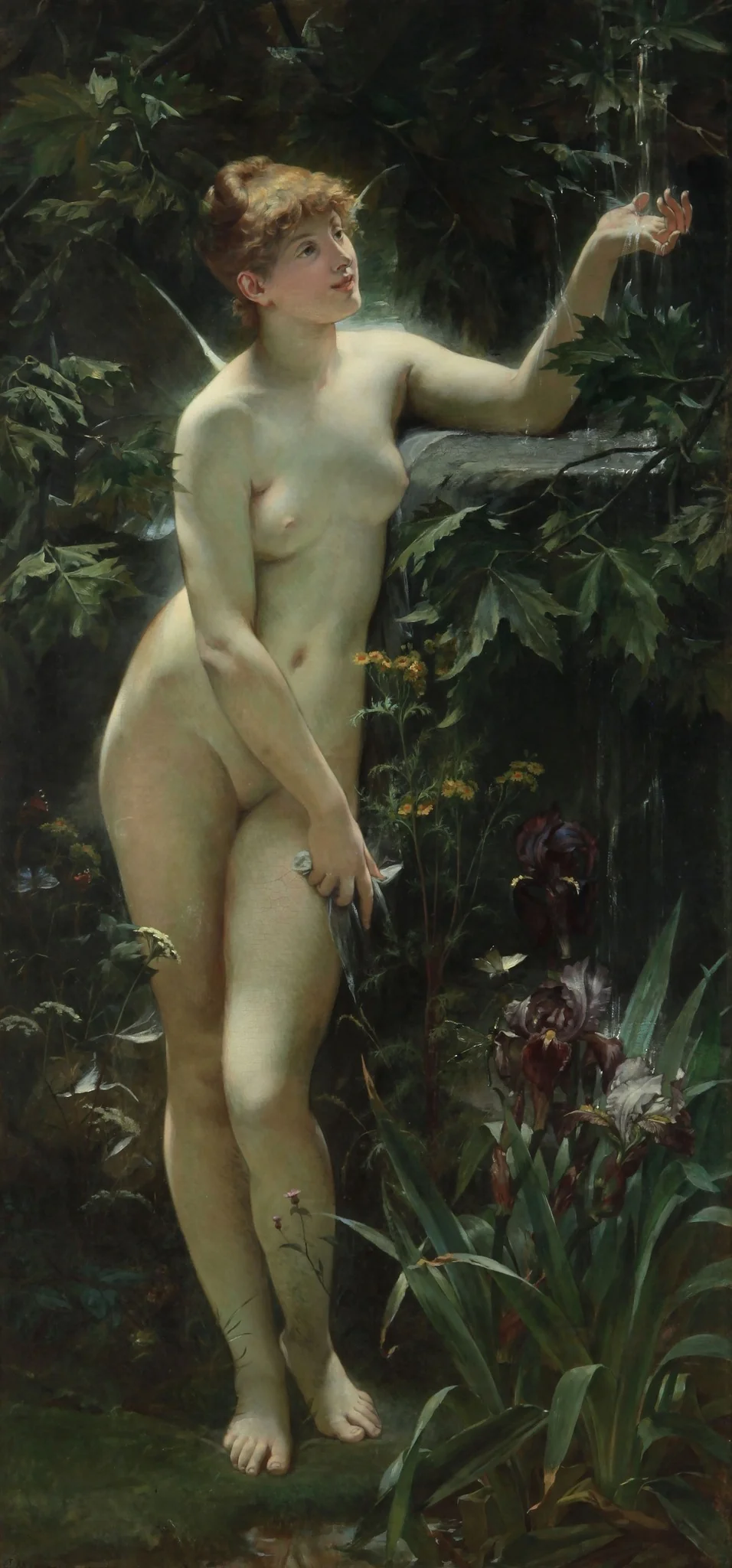 Psiquis en la fuente, detail
