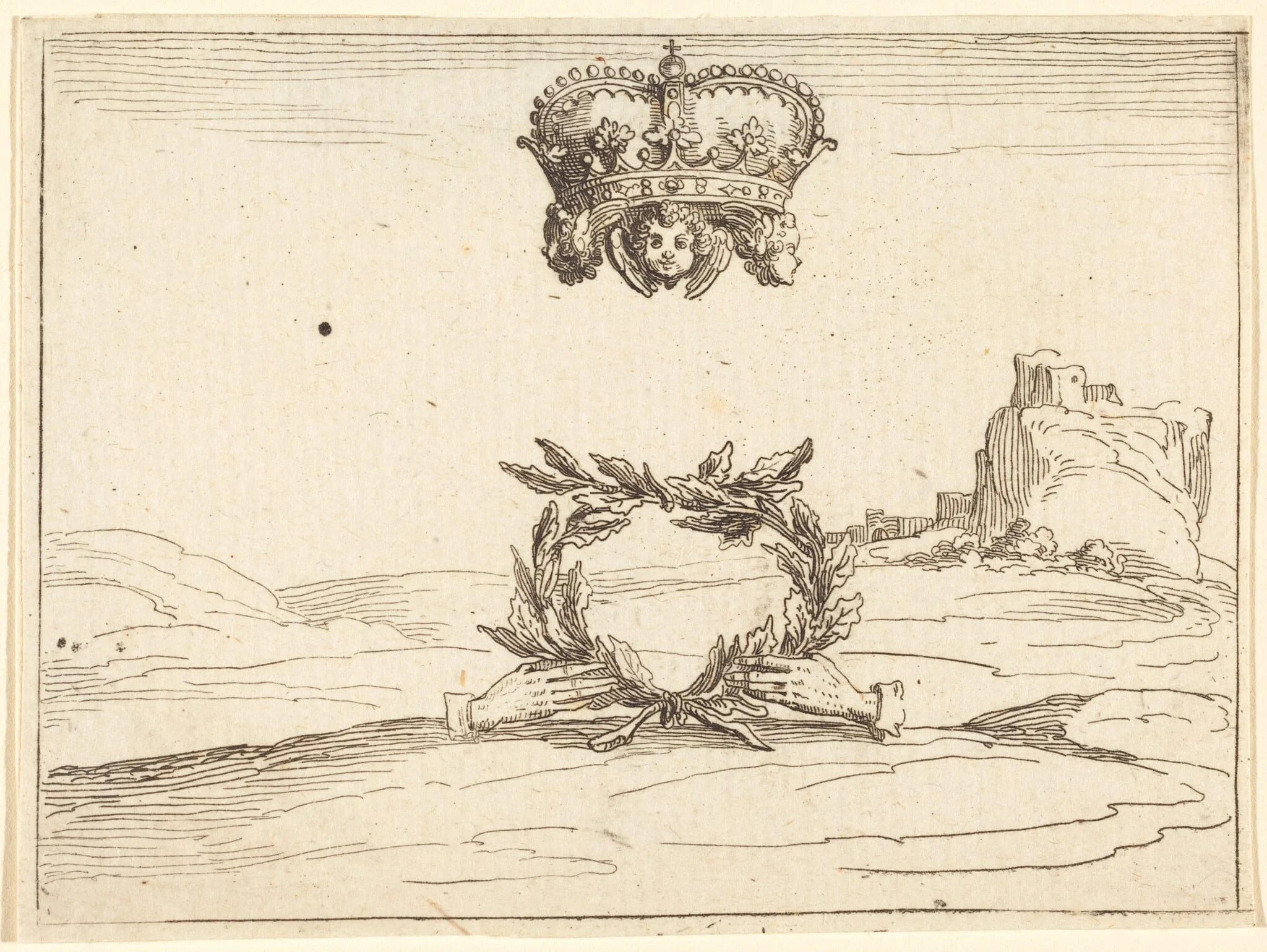 The Two Crowns, detail