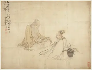 Landscapes and Figures: Figures, by Huang Shen, unspecified, 1750