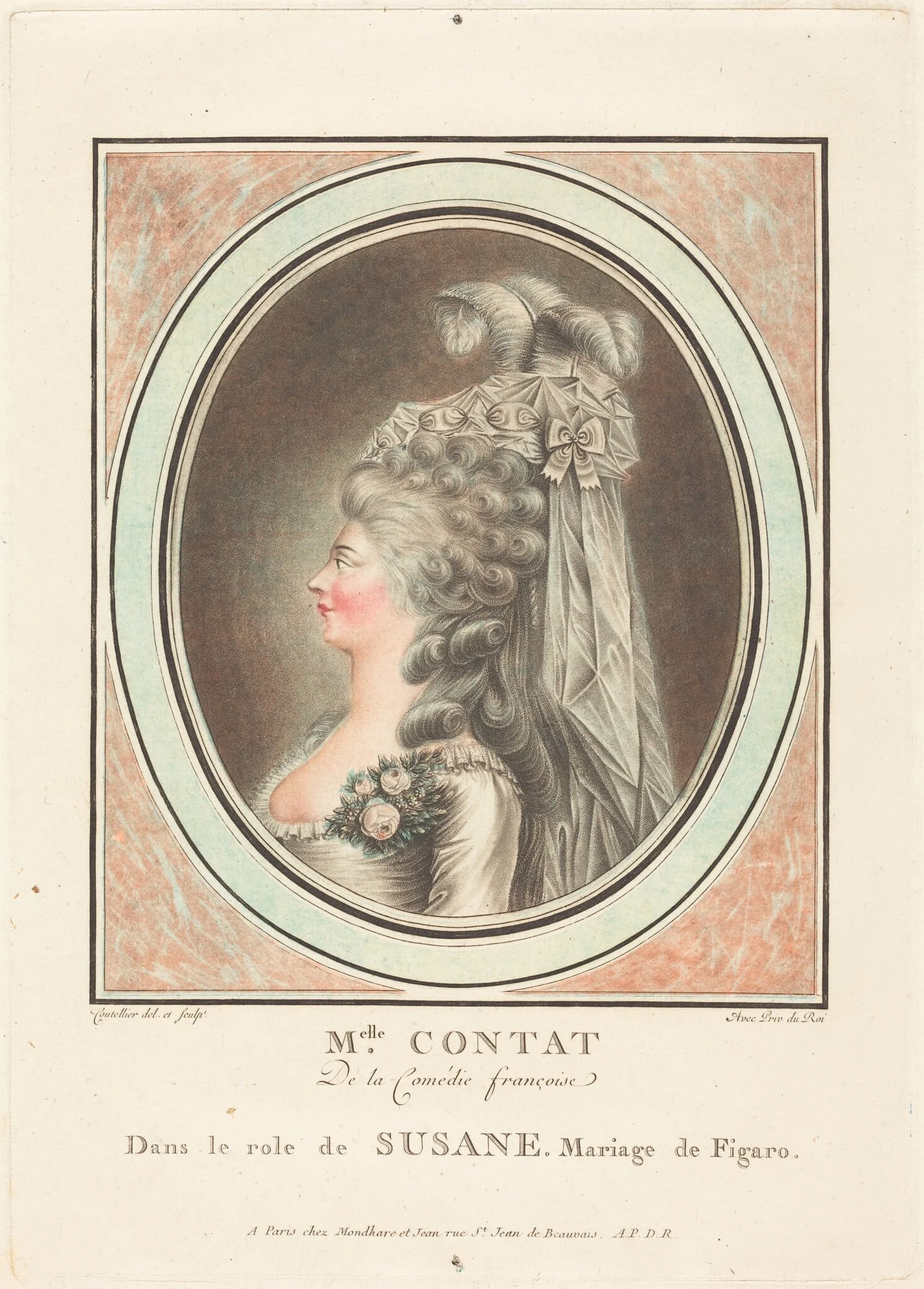 Mademoiselle Contat, detail
