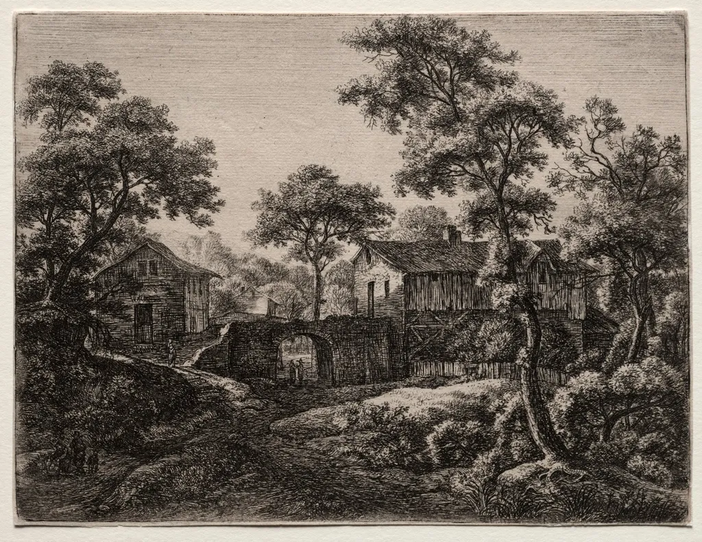 Twelve landscapes (H.95-106): The Gateway, by Antonie Waterloo, 1665