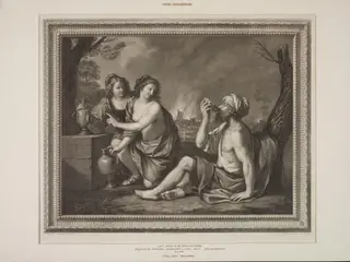 Lot and his Daughters, by Raphael Morghen, 1850