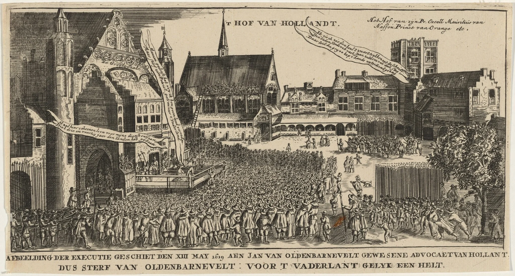 Execution of Johan van Oldenbarneveldt, detail
