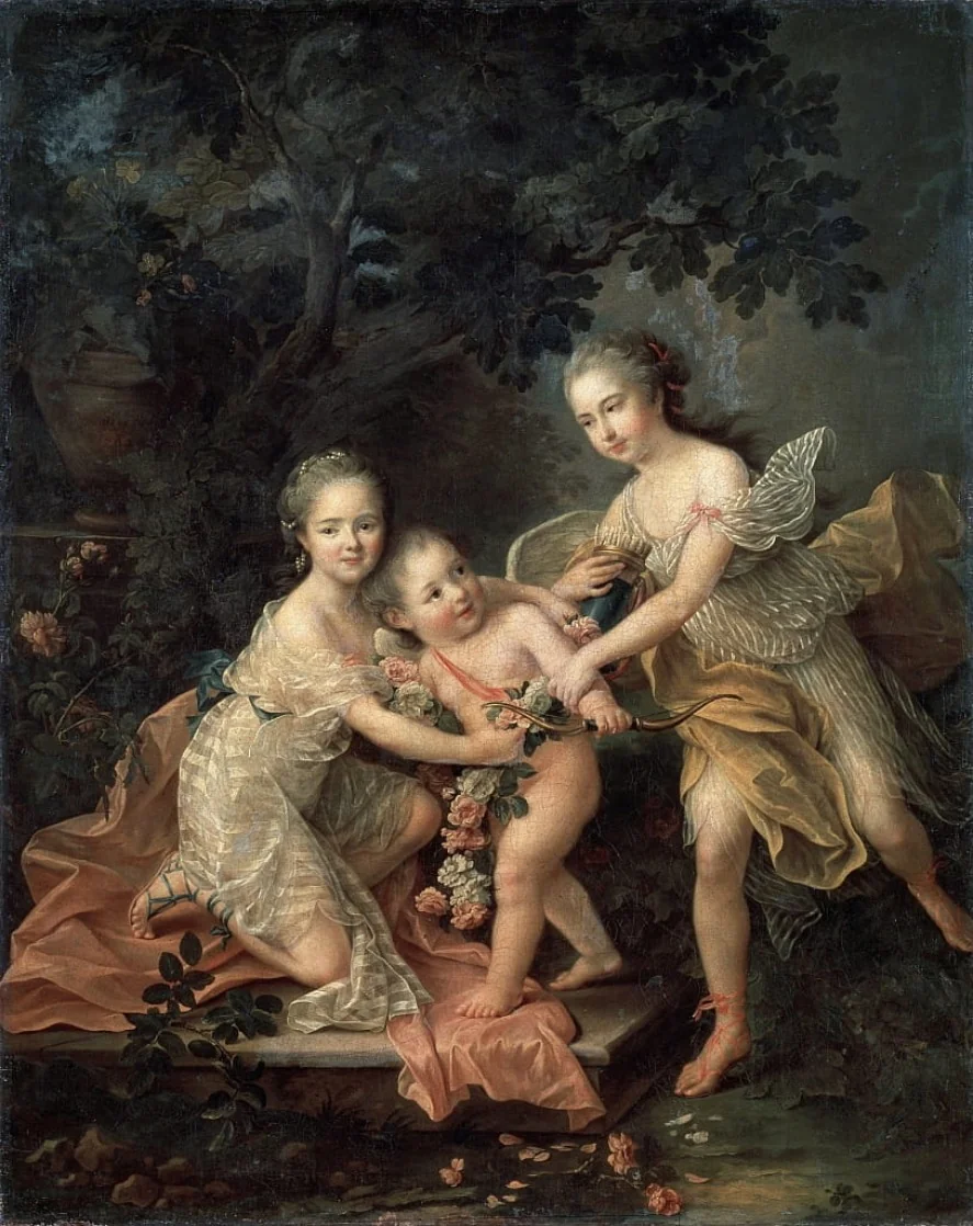 The Children of the Duke of Orleans, detail