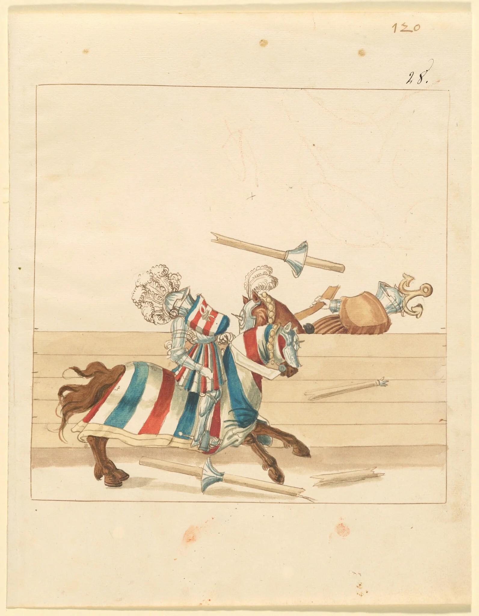 Italian Joust of Peace, detail