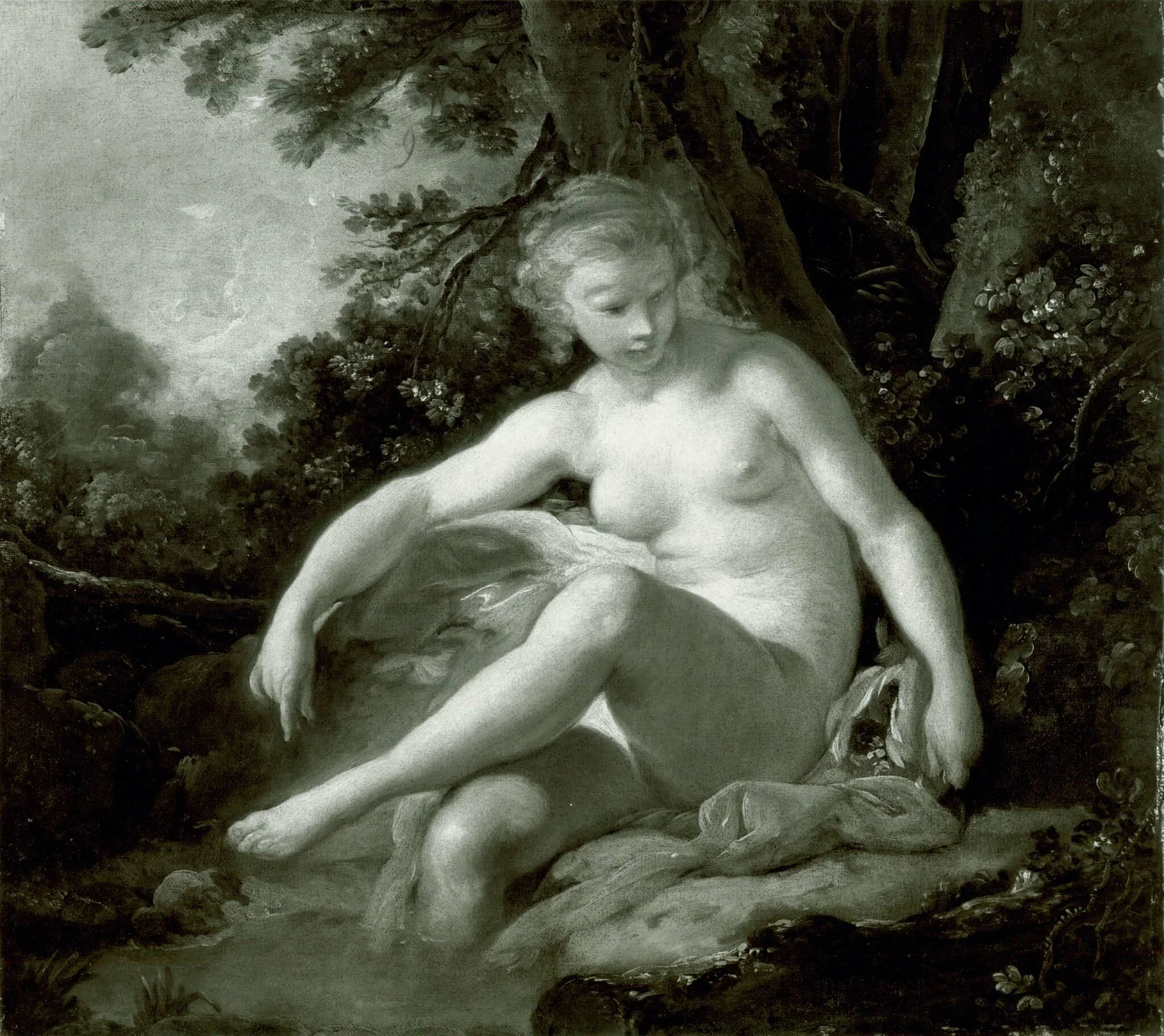 Bathing Nymph, detail
