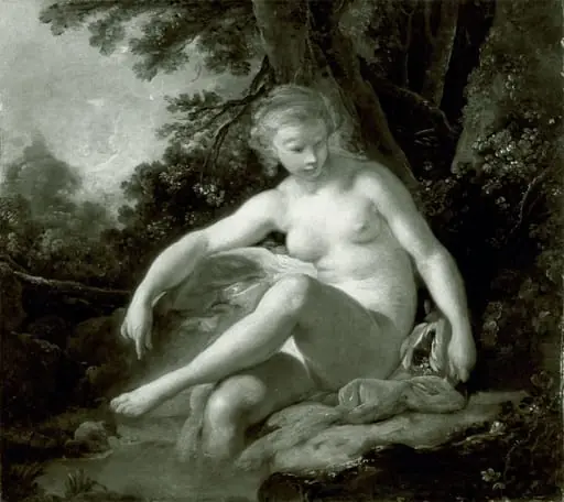 Bathing Nymph, by François Boucher, oil, 1748