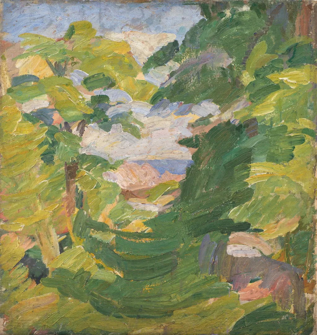 Mindet, Christiansø, by Edvard Weie, oil, 1912