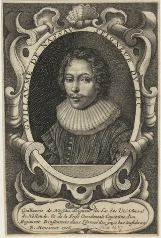 William of Nassau, Vice-Admiral of Holland, by Balthasar Moncornet, ink, 1634