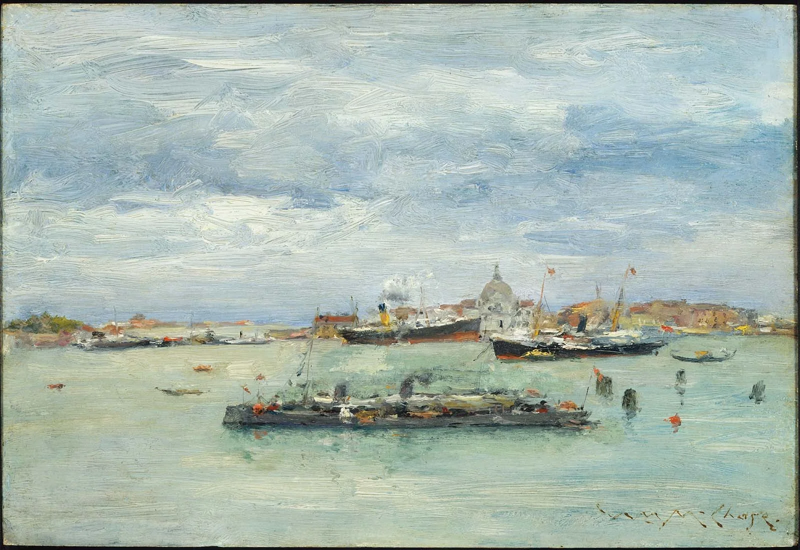 Gray Day on the Lagoon, detail