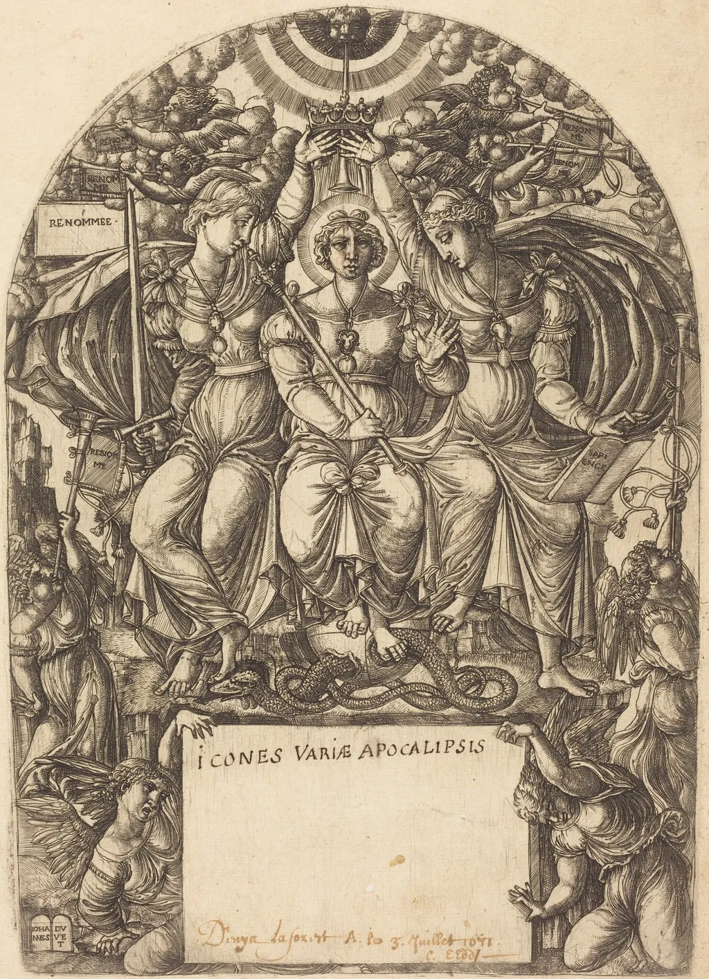 La Majesté Royale, by Jean Duvet, ink, 1548