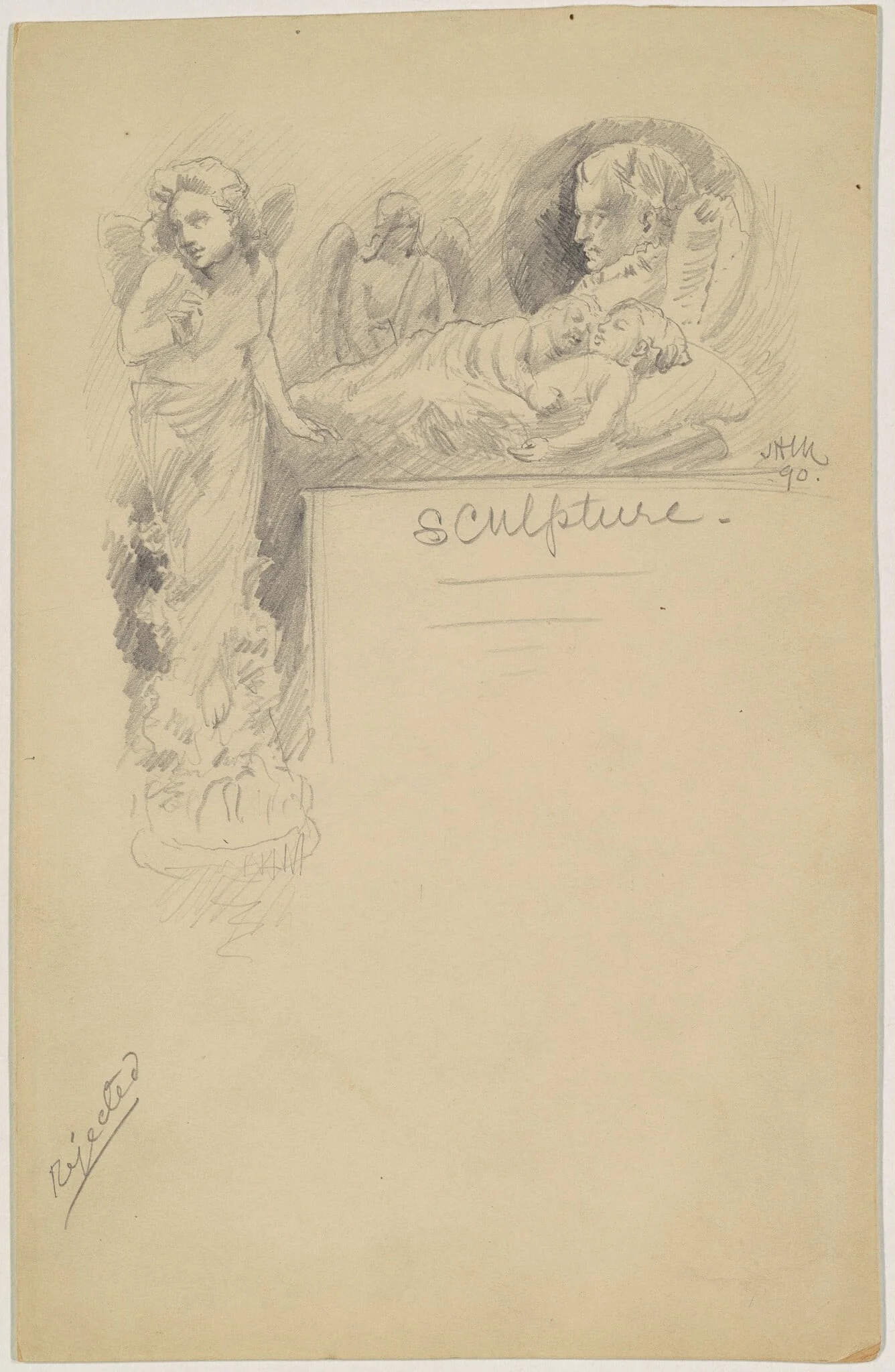 Study for "Sculpture", detail