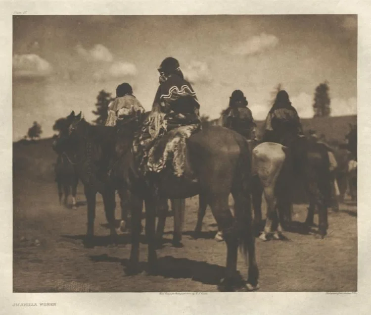 Portfolio I, Plate 25: Jicarilla Women, detail