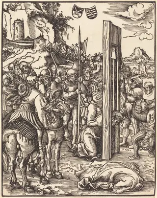 Saint Matthias, by Lucas Cranach the Elder, ink, 1512